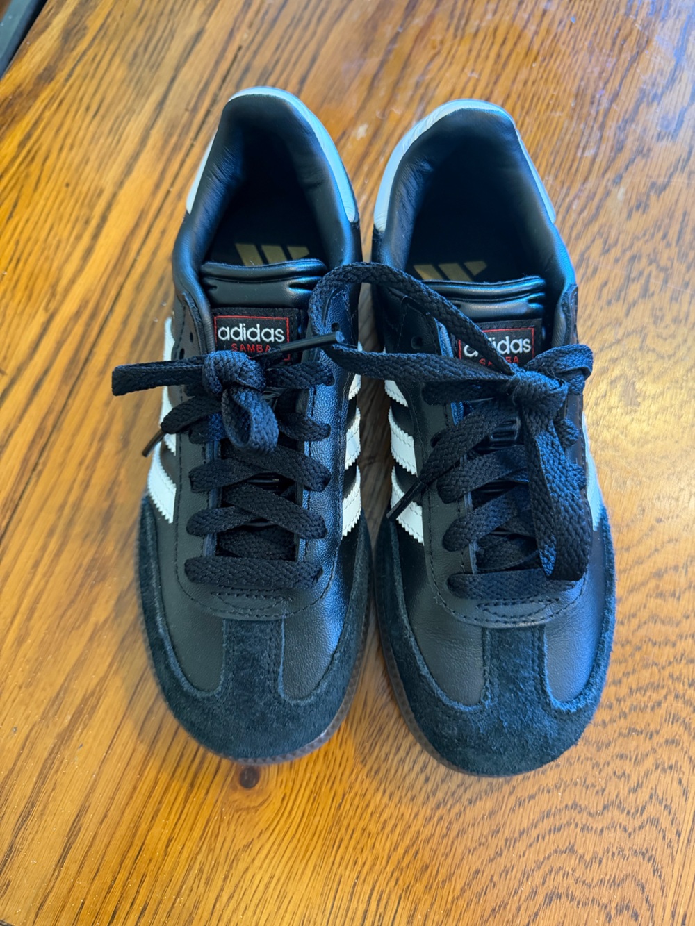 adidas kid’s Black & White Samba Classic Sneakers